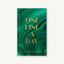 Lataa kuva Galleria-katseluun, One Line a Day Memory Book - Malachite Päiväkirja
