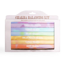 Charger l&#39;image dans la galerie, Chakra Incense Balancing kit - Suitsukkeet + pidike Paperinoita
