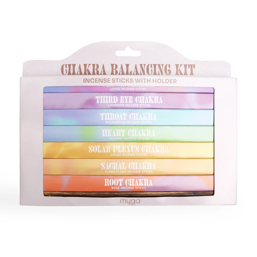 Chakra Incense Balancing kit - Suitsukkeet + pidike Paperinoita