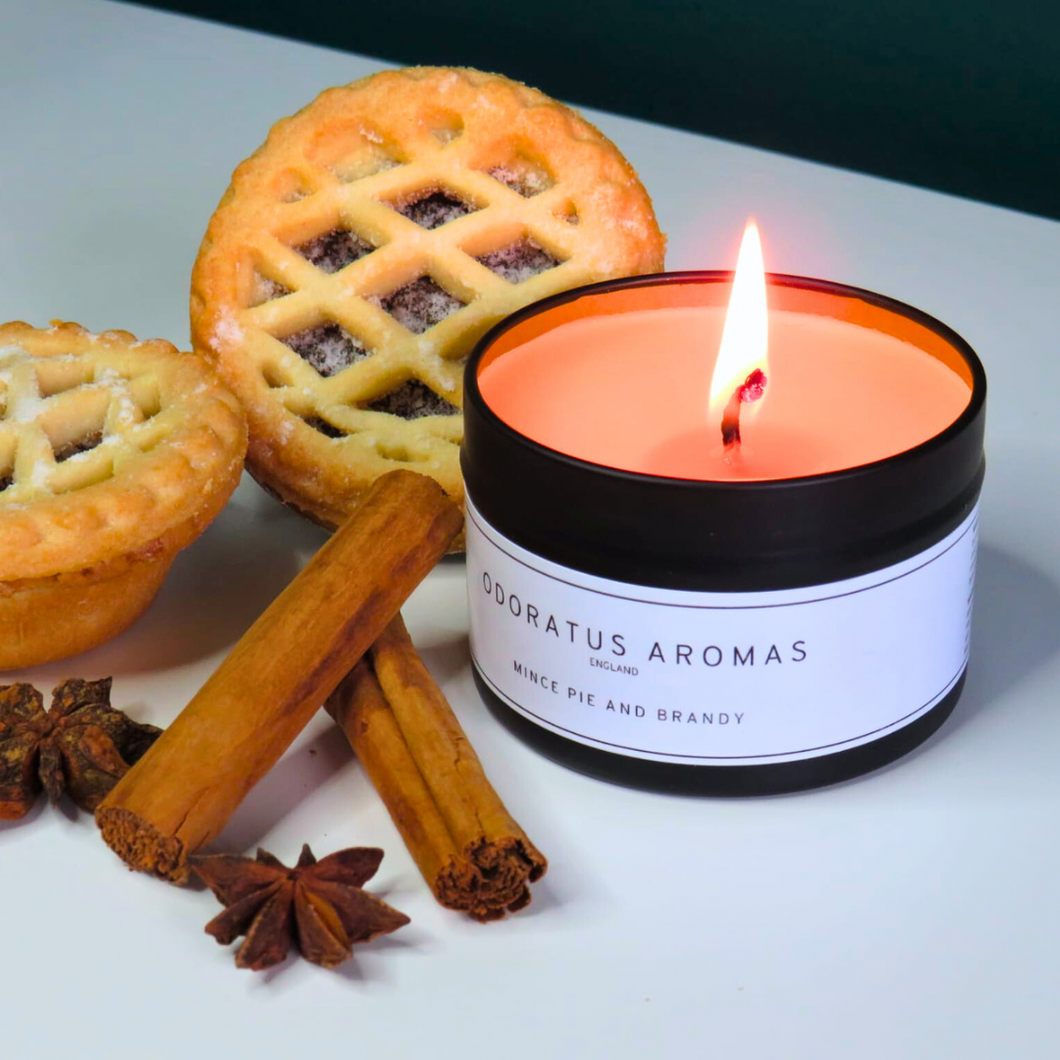 Soy wax Candle - Christmas Mince Pie and Brandy