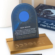 Lataa kuva Galleria-katseluun, Moon Phase Cards With Stand Paperinoita

