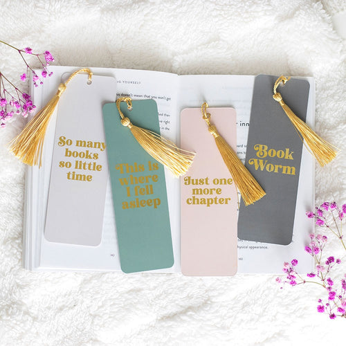 Kirjanmerkki 4 kpl Setti - Book Worm Paperinoita