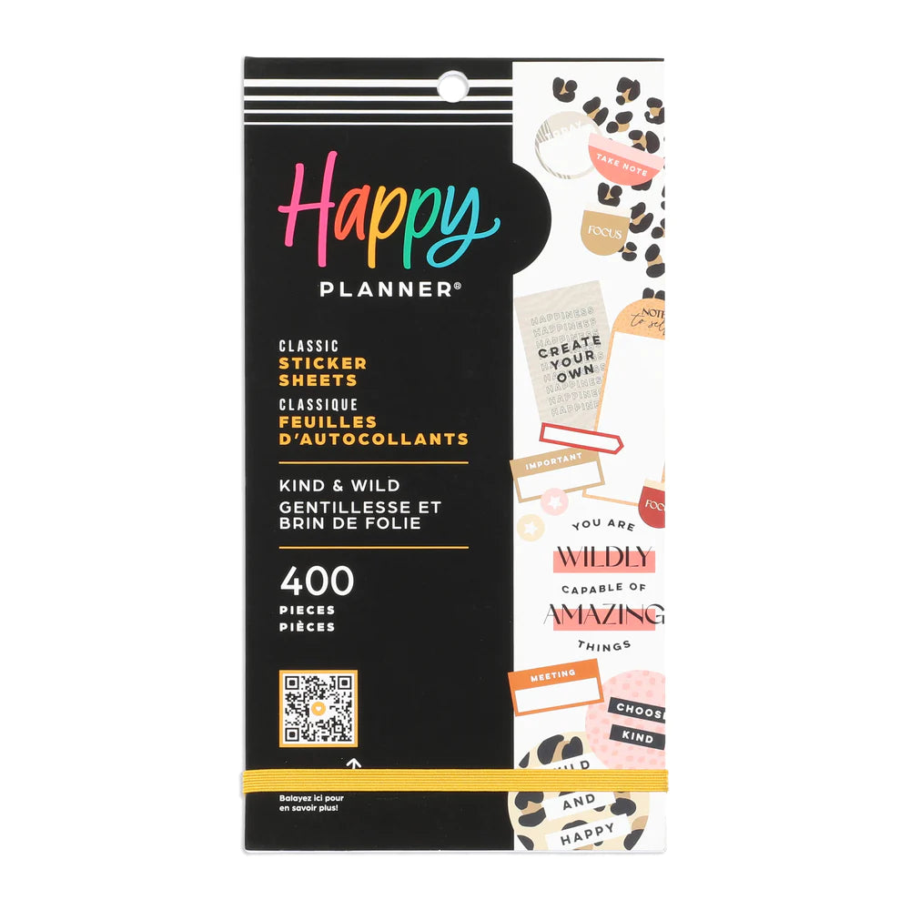 Happy Planner Sticker Book - Classic Value Pack Stickers - Bold and Bright
