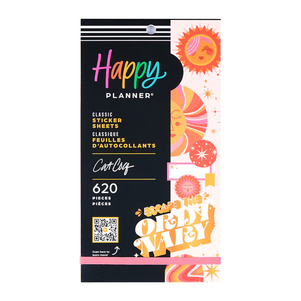 Happy Planner Tarrakirja - Classic Value Pack Stickers - Retro Sunset