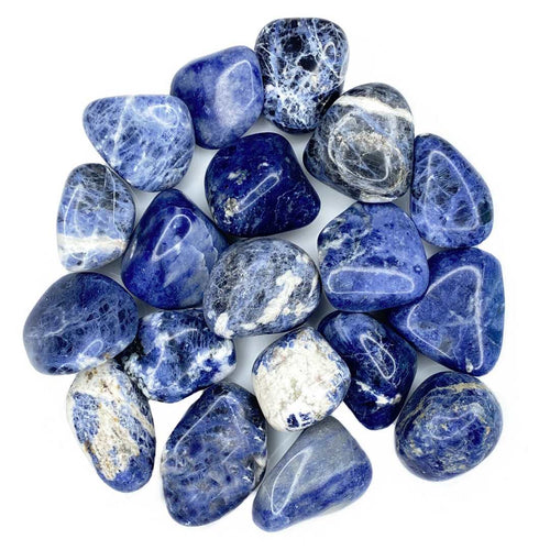 Sodaliitti Rumpuhiottu 4-6 cm - Crystal, Kristalli, Kristalli kivet, Kristallikivet, Kristallikivi, Kristallit, Rumpuhiottu, Rumpuhiottu kivi, Sodaliitti, Sodalite, Tumbled stone - Paperinoita